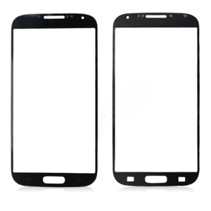 Original Front Screen Cover Glass Lens for Samsung Galaxy S 4 IV i9500 - Black