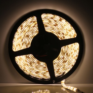 Flexible Waterproof 5M 3528 SMD LEDs Strip Light 60pcs/M - Warm White