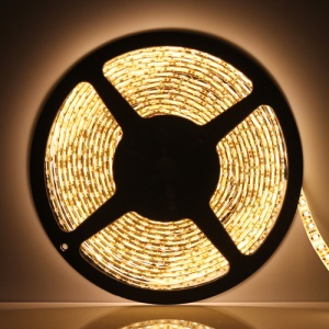 Flexible Waterproof 5M 3528 SMD LEDs Strip Light 120pcs/M - Warm White