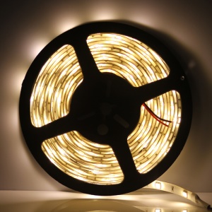 Flexible Waterproof 5M 5050 SMD LEDs Strip Light 30pcs/M - Warm White