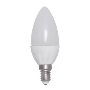 E14 1.5W 3000K 138-Lumen 30-LED Ceramic Candle Light Bulb AC 220V Milky Cover - Warm White