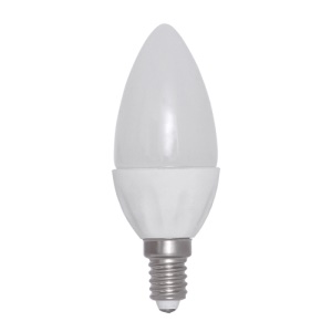 E14 1.5W 6500K 129-Lumen 30-LED Ceramic Candle Light Bulb AC 220V Milky Cover - White