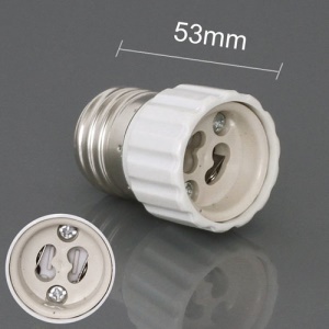 GU10 to E27 CLF LED Light Bulb Lamp Adapter Converter, Length: 53mm