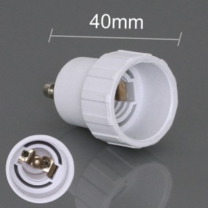 E14 to GU10 CLF LED Light Bulb Lamp Adapter Converter, Length: 40mm