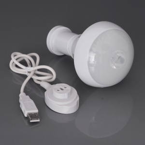Creative Magnetic Base Rechargeable LED Light Bulb Emergency Light Flashlight 3 Watt