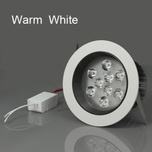9W LED Ceiling Light Lamp Downlight AC85-265V Dia.138 x H85mm - Warm White