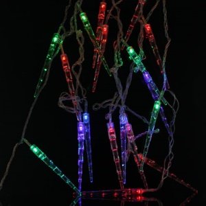 Multicolor Stick Shaped LED RGB Color Changing Fairy Lights String for Christmas Wedding Illuminations