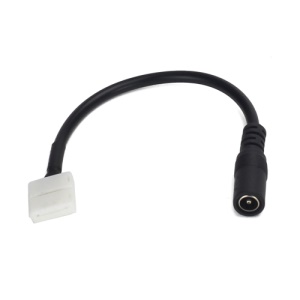 2Pin Female Connector Cable for 5050 LED Strip Lights DC - Black