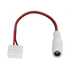 2Pin Female Connector Cable for 5050 LED Strip Lights DC - White