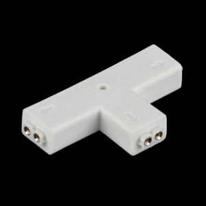 T-Shape 2pin LED Strip Connector for 3528 RGB Flexible LED Strip Light