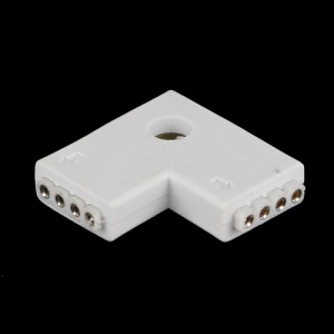 LED Strip L-Shape Female Connector for 4-pins RGB Flexible Strip Light