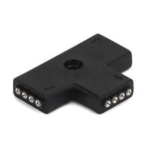 LED Strip T-Shape 4-pin Female Connector for RGB Flexible Strip Light
