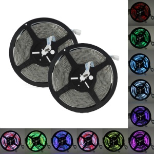 2PCS 5M 5050 270leds LED SMD Flexible Lamp Light Strip Multi Colors DC 12V