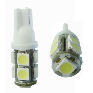 Durable T10 5050 8+1 LED Car Bulbs Turning Reading Light(Package included 2 pcs)