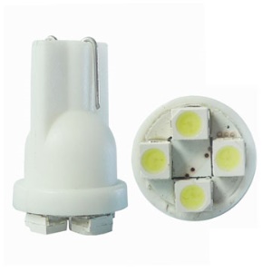 12V T10-4SMD(3528) LED Car Lisence Plate Light Reading Lamp Bulbs(Package included 2 pcs)