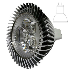 MR16 3W 12V 220 Lumens 2700-6400K 3 LED White Light Spotlight LED Bulb Lamp