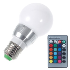 E27 3W 16 Color Remote Control RGB LED Bulb Light Lamp 85-265V