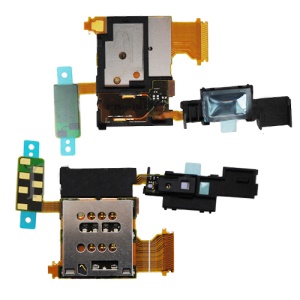 SIM Card Holder Slot Flex Ribbon Cable for Sony Xperia ion LTE LT28i Replacement