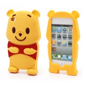 3D Winnie the Pooh Silicone Case Cover for iPod Touch 4 4th Gen
