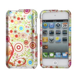 Multi-Circle Design Snap-on Hard Plastic Case Cover for iPod Touch 4