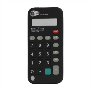 3D Calculator Silicone Cover Case for iPod Touch 5 - Black