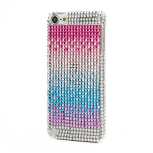 Rainbow Bling Rhinestone Crystal Hard Case Cover for iPod Touch 5