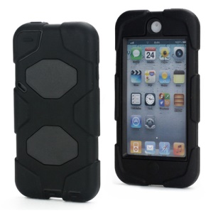 New Survivor Impact Hybrid Hard Case for iPod Touch 5 with Screen Protector - Black