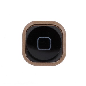 iPod Touch 5 Home Button Key with Rubber Gasket Pad Replacement - Black