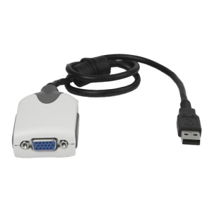 USB 2.0 Video Card Adapter To VGA Graphics Display Extra Monitor Win 7 XP Vista