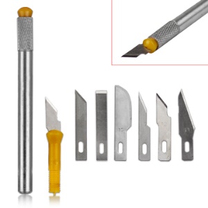 7pcs Hobby Knife Set Crafts Scrapbooking Model Carving Tools