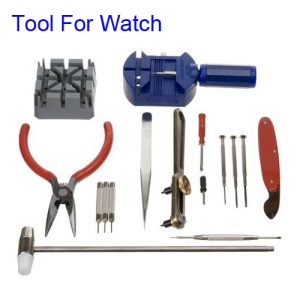 New 16pcs Deluxe Watch Opener Tool Kit Repair Pin Remover Adjust Strap