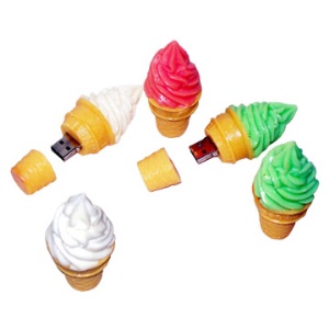 Cute Ice Cream USB Flash Disk,2/4/8/16GB Available