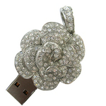 Silver Diamond USB Flash Memory