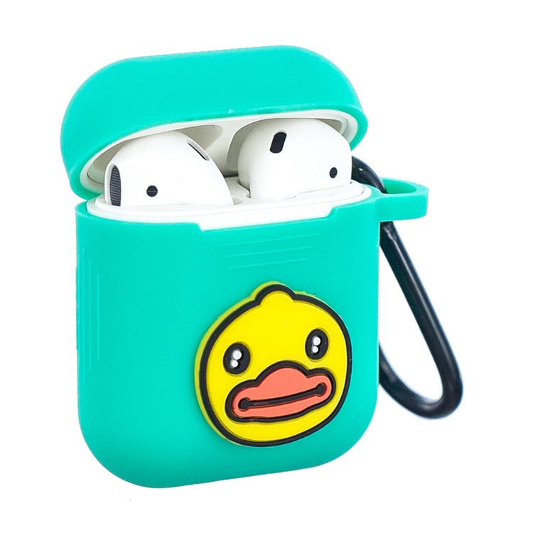 Cartoon Pattern Soft Silicone Protector Case with Carabiner for Apple AirPods with Charging Case (2016) - Green / Duck, Apple AirPods with Charging Case (2016)
Cartoon Pattern Soft Silicone Protector Case with Carabiner for Apple AirPods with Charging Case (2016) - Green / Duck, Apple AirPods with Charging Case (2016)