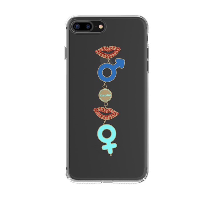 KINGXBAR Mystic Series Rhinestone Decor Lacquered Pattern PC Back Phone Shell for iPhone 8 Plus/7 Plus - Gender Pattern 
KINGXBAR Mystic Series Rhinestone Decor Lacquered Pattern PC Back Phone Shell for iPhone 8 Plus/7 Plus - Gender Pattern