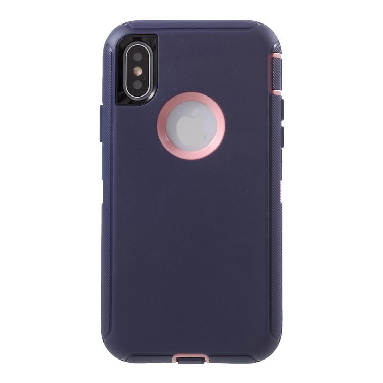 3-piece Shockproof Drop-proof Dust-proof Hybrid Protective Cover for iPhone XS/X 5.8-inch (Plastic + Silicone) - Pink / Dark Purple, iPhone XS 5.8 inch
3-piece Shockproof Drop-proof Dust-proof Hybrid Protective Cover for iPhone XS/X 5.8-inch (Plastic + Silicone) - Pink / Dark Purple, iPhone XS 5.8 inch