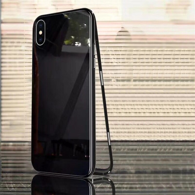 Для Iphone X Выпечки Закончить Магнитное Притяжение Пластиковая Рамка + Закаленное Стекло Назад Мобильный Корпус - Черный
Для Iphone X Выпечки Закончить Магнитное Притяжение Пластиковая Рамка + Закаленное Стекло Назад Мобильный Корпус - Черный