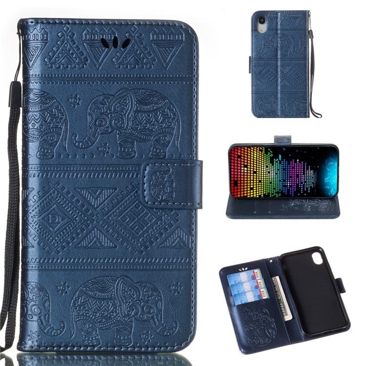 Wallet Leather Phone Case for iPhone XR 6.1 inch Imprinted Elephant Stand Wallet Phone Case - Blue, iPhone XR 6.1 inch
Wallet Leather Phone Case for iPhone XR 6.1 inch Imprinted Elephant Stand Wallet Phone Case - Blue, iPhone XR 6.1 inch