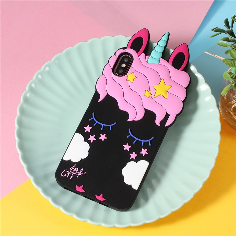 3D Unicorn Pattern Silicone Back Shell for iPhone XS Max 6.5 inch - Black, iPhone XS Max
3D Unicorn Pattern Silicone Back Shell for iPhone XS Max 6.5 inch - Black, iPhone XS Max