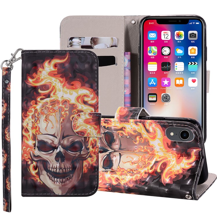 Pattern Printing Wallet Stand Leather Case for iPhone XR 6.1 inch - Skull, iPhone XR 6.1 inch
Pattern Printing Wallet Stand Leather Case for iPhone XR 6.1 inch - Skull, iPhone XR 6.1 inch