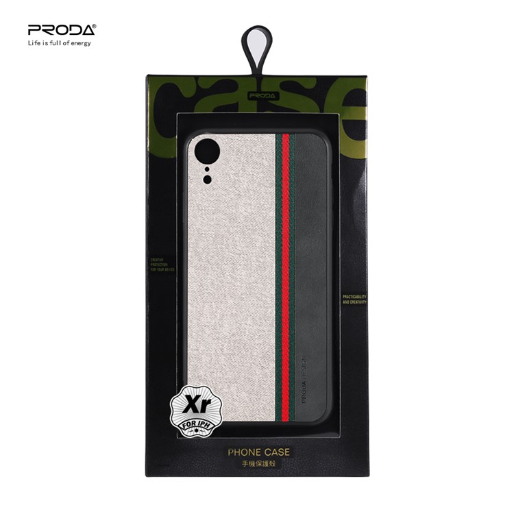 PRODA Вертикальная Полоса Модель TPU + PC + Ткань Гибридная Крышка Для Iphone XR 6.1 Inch - Серый, iPhone XR
PRODA Вертикальная Полоса Модель TPU + PC + Ткань Гибридная Крышка Для Iphone XR 6.1 Inch - Серый, iPhone XR