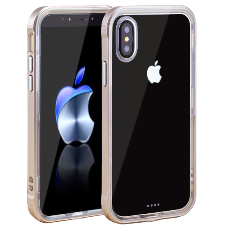 Clear Back PC + TPU Hybrid Protective Shell for iPhone XS Max 6.5 inch - Gold, iPhone XS Max
Clear Back PC + TPU Hybrid Protective Shell for iPhone XS Max 6.5 inch - Gold, iPhone XS Max