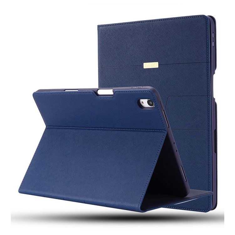 GEBEI Parallel Lines Leather Auto Wake Sleep Tablet Case with Pen Slot for iPad Pro 11-inch (2018) - Blue, iPad Pro 11-inch (2018)
GEBEI Parallel Lines Leather Auto Wake Sleep Tablet Case with Pen Slot for iPad Pro 11-inch (2018) - Blue, iPad Pro 11-inch (2018)