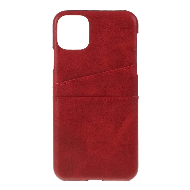 Double Card Slots PU Leather Coated PC Phone Shell for iPhone 11 Pro Max 6.5 inch (2019) - Red, iPhone 11 Pro Max 6.5 inch
Double Card Slots PU Leather Coated PC Phone Shell for iPhone 11 Pro Max 6.5 inch (2019) - Red, iPhone 11 Pro Max 6.5 inch
