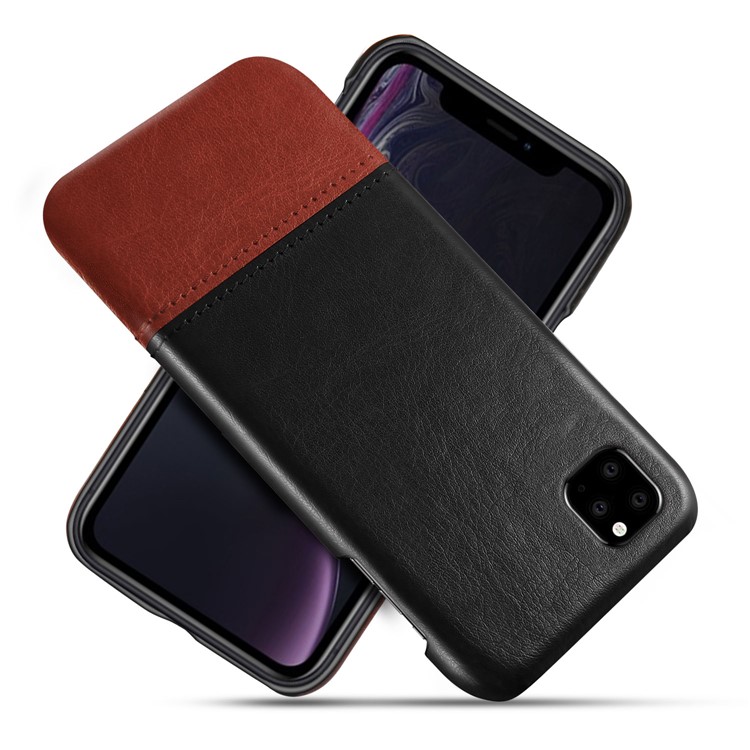 KSQ Bi-color PC + PU Leather Phone Covering Shell Case for iPhone 11 Pro Max 6.5 inch (2019) - Black / Dark Brown, iPhone 11 Pro Max 6.5 inch
KSQ Bi-color PC + PU Leather Phone Covering Shell Case for iPhone 11 Pro Max 6.5 inch (2019) - Black / Dark Brown, iPhone 11 Pro Max 6.5 inch