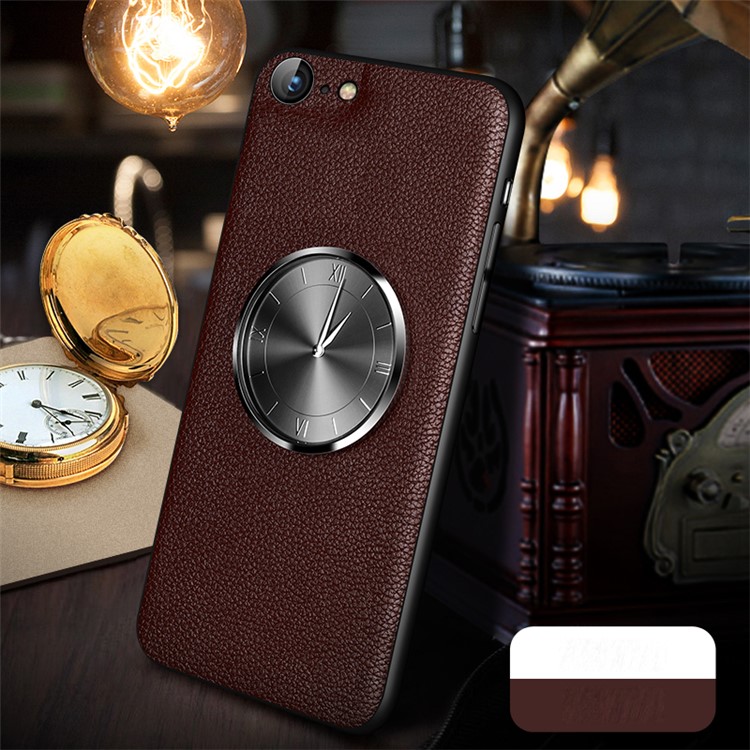 Clock Decor Genuine Leather Coated TPU Protective Case for iPhone 8/7 4.7 inch - Brown, iPhone 8 4.7 inch
Clock Decor Genuine Leather Coated TPU Protective Case for iPhone 8/7 4.7 inch - Brown, iPhone 8 4.7 inch