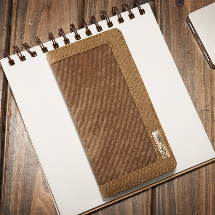 CASEME Canvas Skin Wallet Leather Cover Stand for iPhone 6s Plus / 6 Plus - Brown, iPhone 6s Plus 5.5-inch
CASEME Canvas Skin Wallet Leather Cover Stand for iPhone 6s Plus / 6 Plus - Brown, iPhone 6s Plus 5.5-inch