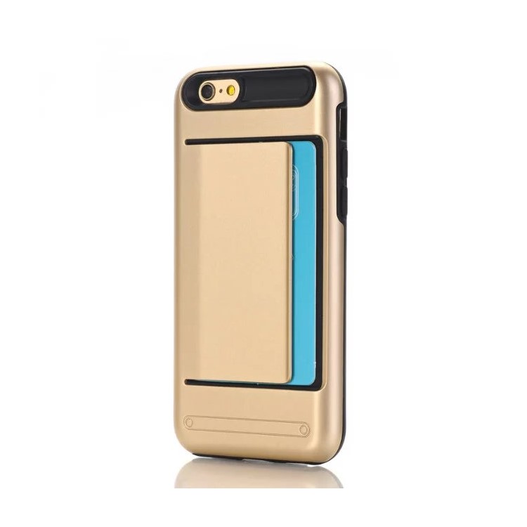 For iPhone 8/7 4.7 Inch Plastic + TPU Case Card Holder Dual Guard - Gold, iPhone 8 4.7 inch
For iPhone 8/7 4.7 Inch Plastic + TPU Case Card Holder Dual Guard - Gold, iPhone 8 4.7 inch