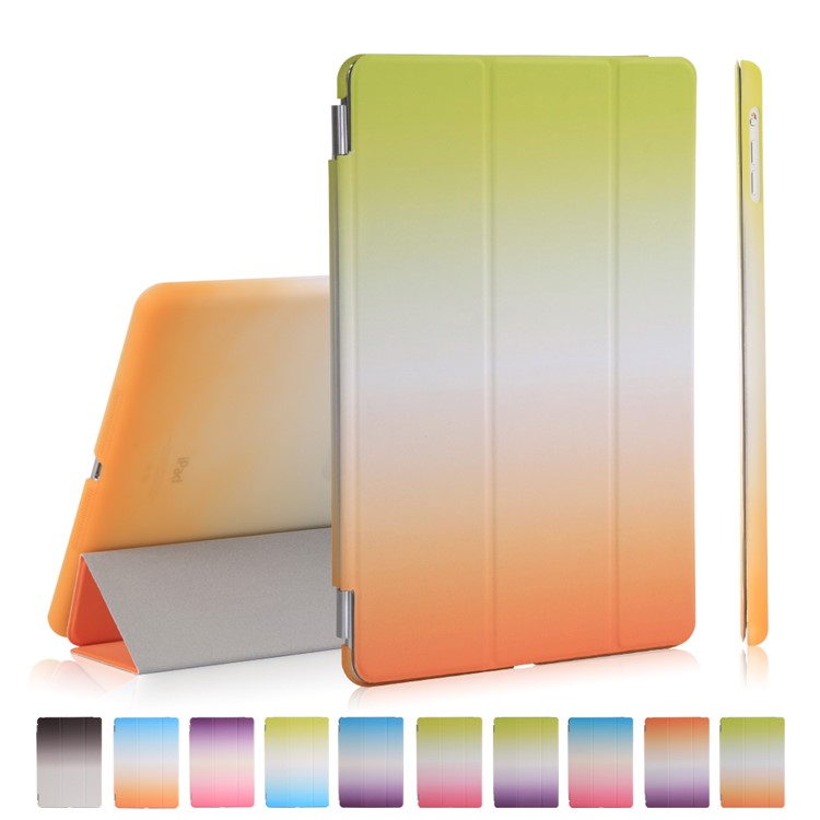 2-in-1 Tri-fold Stand Rainbow Color Leather Smart Cover Case for iPad 9.7 (2018) / 9.7 (2017) - Green / Orange, iPad 9.7-inch (2017)
2-in-1 Tri-fold Stand Rainbow Color Leather Smart Cover Case for iPad 9.7 (2018) / 9.7 (2017) - Green / Orange, iPad 9.7-inch (2017)