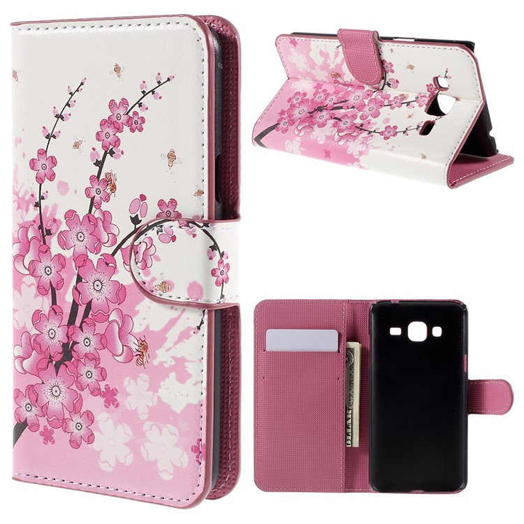 Card Holder Stand Faux Leather Cover for Samsung Galaxy J3 / J3 (2016) - Plum Blossom
Card Holder Stand Faux Leather Cover for Samsung Galaxy J3 / J3 (2016) - Plum Blossom